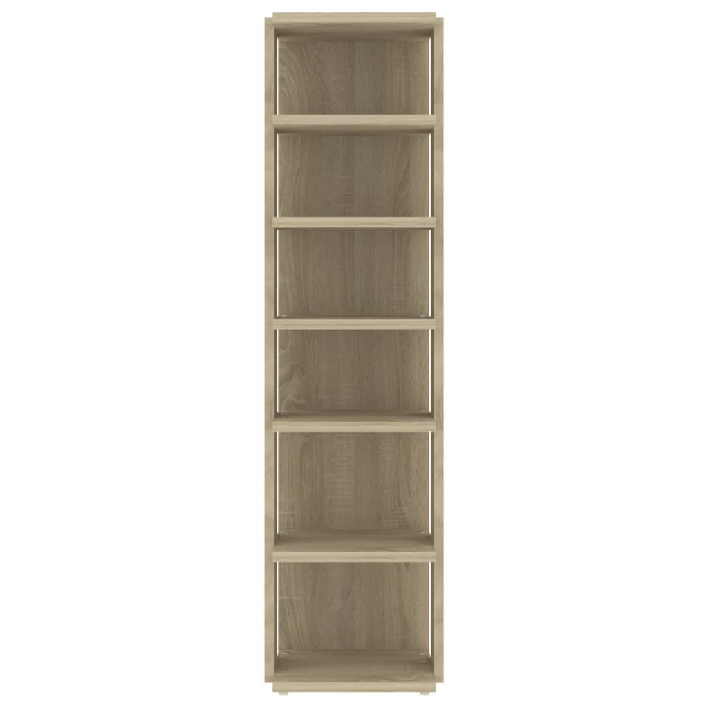 vidaXL Παπουτσοθήκη Sonoma Δρυς 27,5x27x102 εκ. από Επεξεργασμένο Ξύλο