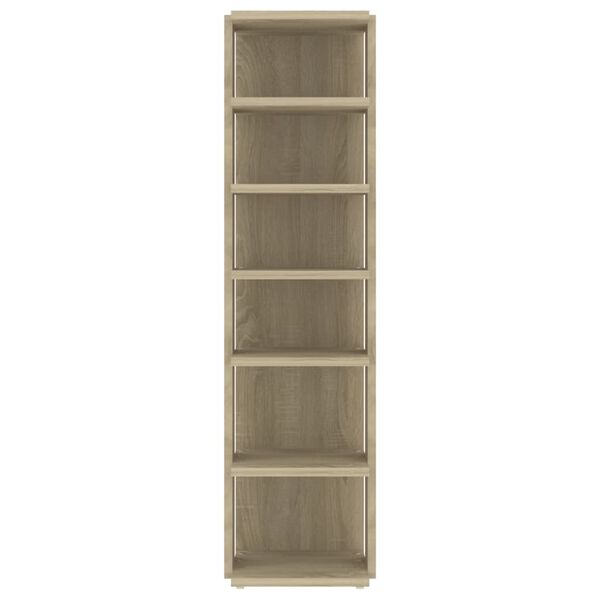 vidaXL Παπουτσοθήκη Sonoma Δρυς 27,5x27x102 εκ. από Επεξεργασμένο Ξύλο