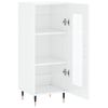 vidaXL Ντουλάπι Γυαλιστερό Λευκό 34,5x34x90 εκ. Επεξεργασμένο Ξύλο