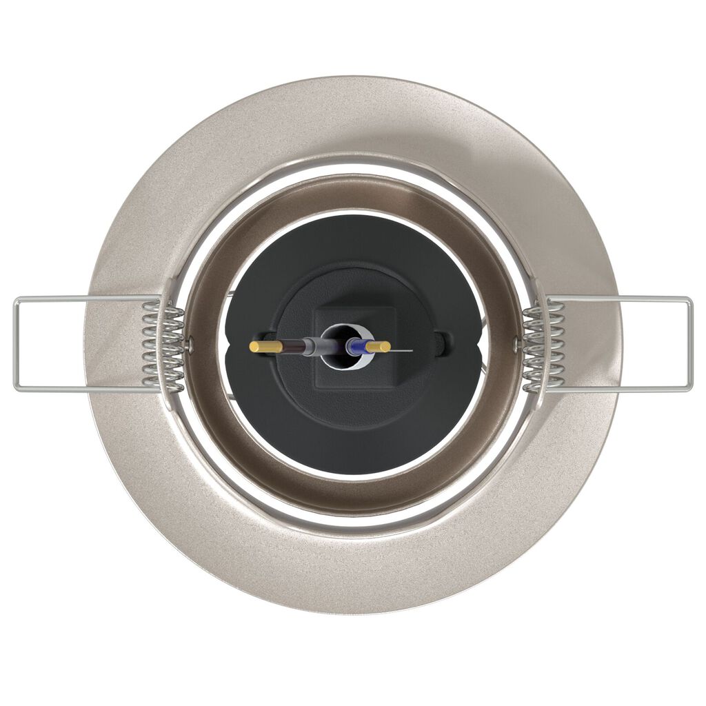 vidaXL Εσοχή Φωτιστικά 12 τεμ Στρογγυλά GU10 Ασημί Ø90 mm Χάλυβας