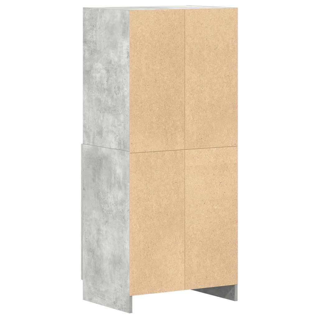 vidaXL Ντουλάπι κουζίνας σκυρόδεμα γκρι 57x41,5x131,5 cm