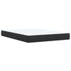 vidaXL Κρεβάτι Boxspring με Στρώμα Μαύρο 140x190 εκ. Βελούδινο