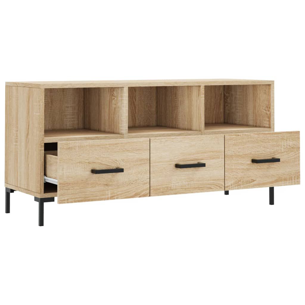 vidaXL Έπιπλο Τηλεόρασης Sonoma Δρυς 102 x 36 x 50 εκ. Επεξεργ. Ξύλο