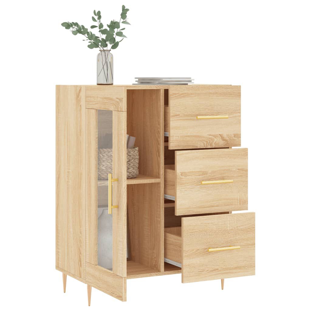 vidaXL Ντουλάπι Sonoma Δρυς 69,5 x 34 x 90 εκ. από Επεξεργασμένο Ξύλο