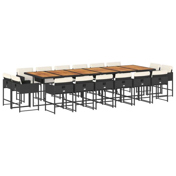 vidaXL &Sigma;&epsilon;&tau; &Tau;&rho;&alpha;&pi;&epsilon;&zeta;&alpha;&rho;ί&alpha;&sigmaf; &Kappa;ή&pi;&omicron;&upsilon; 17 &tau;&epsilon;&mu; &Mu;&alpha;ύ&rho;&omicron; &alpha;&pi;ό &Sigma;&upsilon;&nu;&theta;. &Rho;&alpha;&tau;ά&nu; &mu;&epsilon; &Mu;&alpha;&xi;&iota;&lambda;ά&rho;&iota;&alpha;