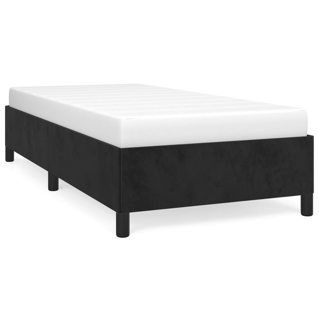 vidaXL Σκελετός Κρεβατιού Χωρίς Στρώμα Μαύρο 100x200 εκ. Βελούδινο