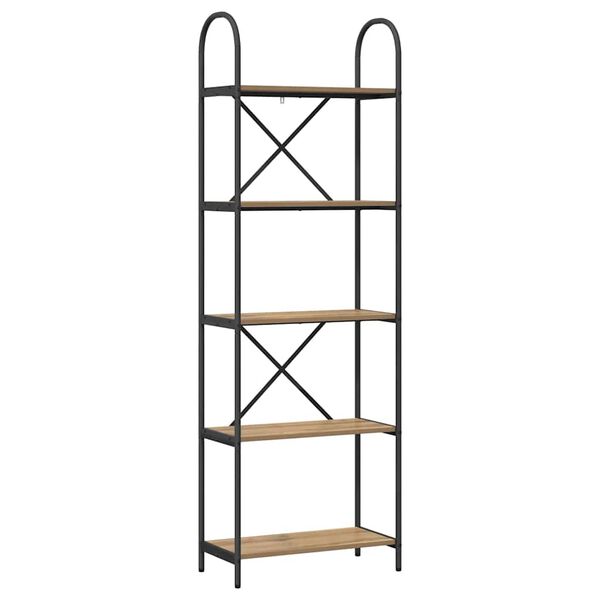 vidaXL &Rho;ά&phi;&iota; &Beta;&iota;&beta;&lambda;ί&omega;&nu; Artisan Oak 60 x 30 x 183 &epsilon;&kappa; &Epsilon;&pi;&epsilon;&xi;&epsilon;&rho;&gamma;&alpha;&sigma;&mu;έ&nu;&omicron; &xi;ύ&lambda;&omicron;