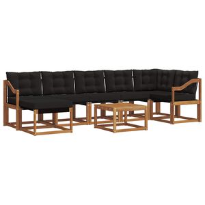 vidaXL &Sigma;&epsilon;&iota;&rho;ά &Kappa;&alpha;&nu;&alpha;&pi;έ &Epsilon;&xi;&omega;&tau;&epsilon;&rho;&iota;&kappa;&omicron;ύ &mu;&epsilon; &mu;&alpha;&xi;&iota;&lambda;ά&rho;&iota; 8 pcs &Phi;&upsilon;&sigma;&iota;&kappa;ό &kappa;&alpha;&iota; &Mu;&alpha;ύ&rho;&omicron;
