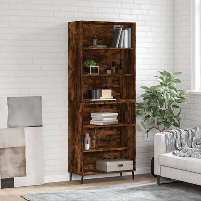 vidaXL Ντουλάπι Καπνιστή Δρυς 69,5x32,5x180 εκ. Επεξεργασμένο Ξύλο