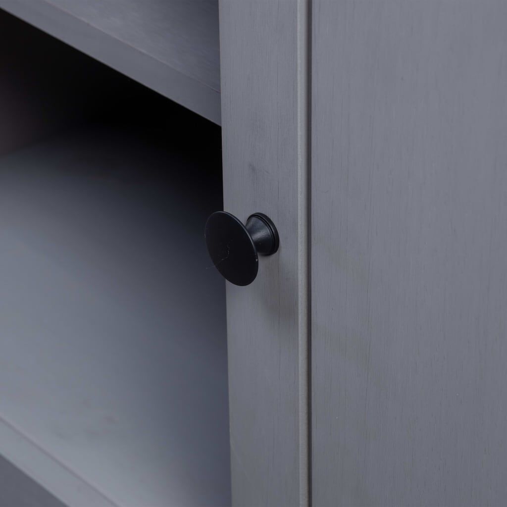 vidaXL Έπιπλο TV Γκρι 120x40x50 εκ. Μασίφ Ξύλο Πεύκου Σειρά Panama