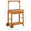 vidaXL Τρόλεϊ Κουζίνας/Κήπου 92x43,5x141,5 εκ. από Μασίφ Ξύλο Ακακίας
