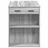 vidaXL Γραφείο με συρτάρι και ράφι Γκρι Sonoma 102x62x77,5 εκ.