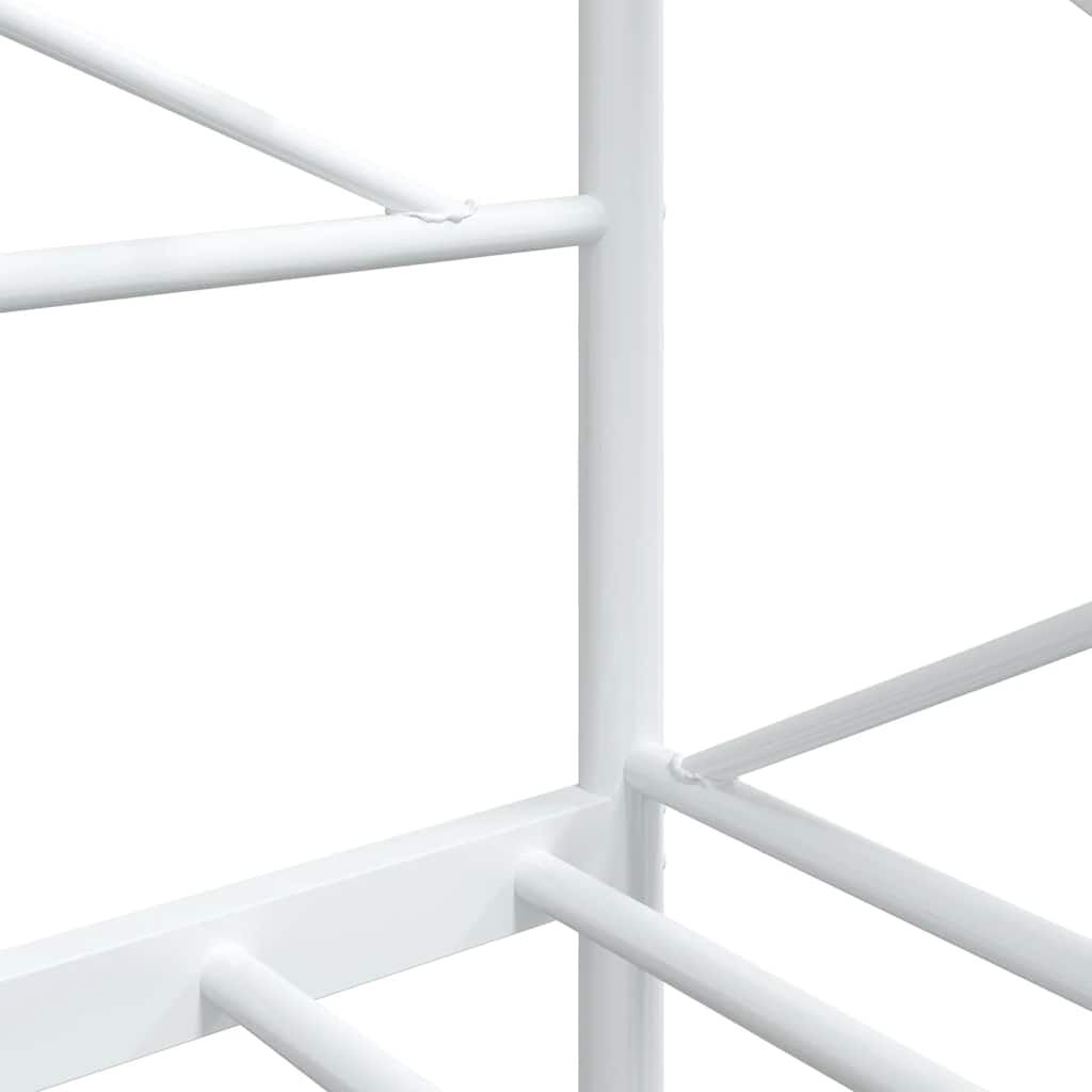 vidaXL Κρεβάτι ημέρας χωρίς στρώμα Λευκό 90x200 cm Ατσάλι