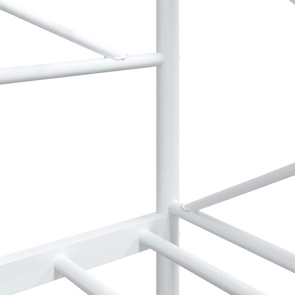 vidaXL Κρεβάτι ημέρας χωρίς στρώμα Λευκό 90x200 cm Ατσάλι