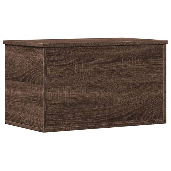 vidaXL Κουτί Αποθήκευσης Καφέ δρυς 60x35x35 εκ. Επεξεργασμένο Ξύλο