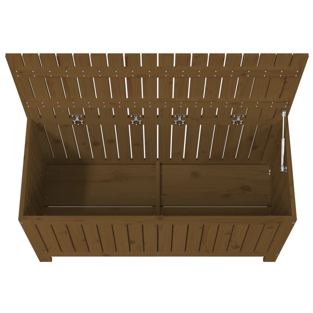 vidaXL Κουτί Αποθήκευσης Καφέ Μελί 115x49x60 εκ. Μασίφ Ξύλο Πεύκου