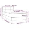 vidaXL &Kappa;&rho;&epsilon;&beta;ά&tau;&iota; Boxspring &mu;&epsilon; &Sigma;&tau;&rho;ώ&mu;&alpha; Taupe 80x200 &epsilon;&kappa;. &Upsilon;&phi;&alpha;&sigma;&mu;ά&tau;&iota;&nu;&omicron;