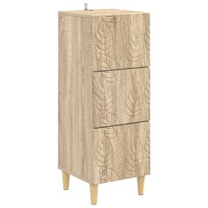 vidaXL &Nu;&tau;&omicron;&upsilon;&lambda;ά&pi;&iota; &mu;&epsilon; &Sigma;&upsilon;&rho;&tau;ά&rho;&iota;&alpha; Sonoma &Delta;&rho;&upsilon;&sigmaf; 33 x 34,5 x 90 &epsilon;&kappa;