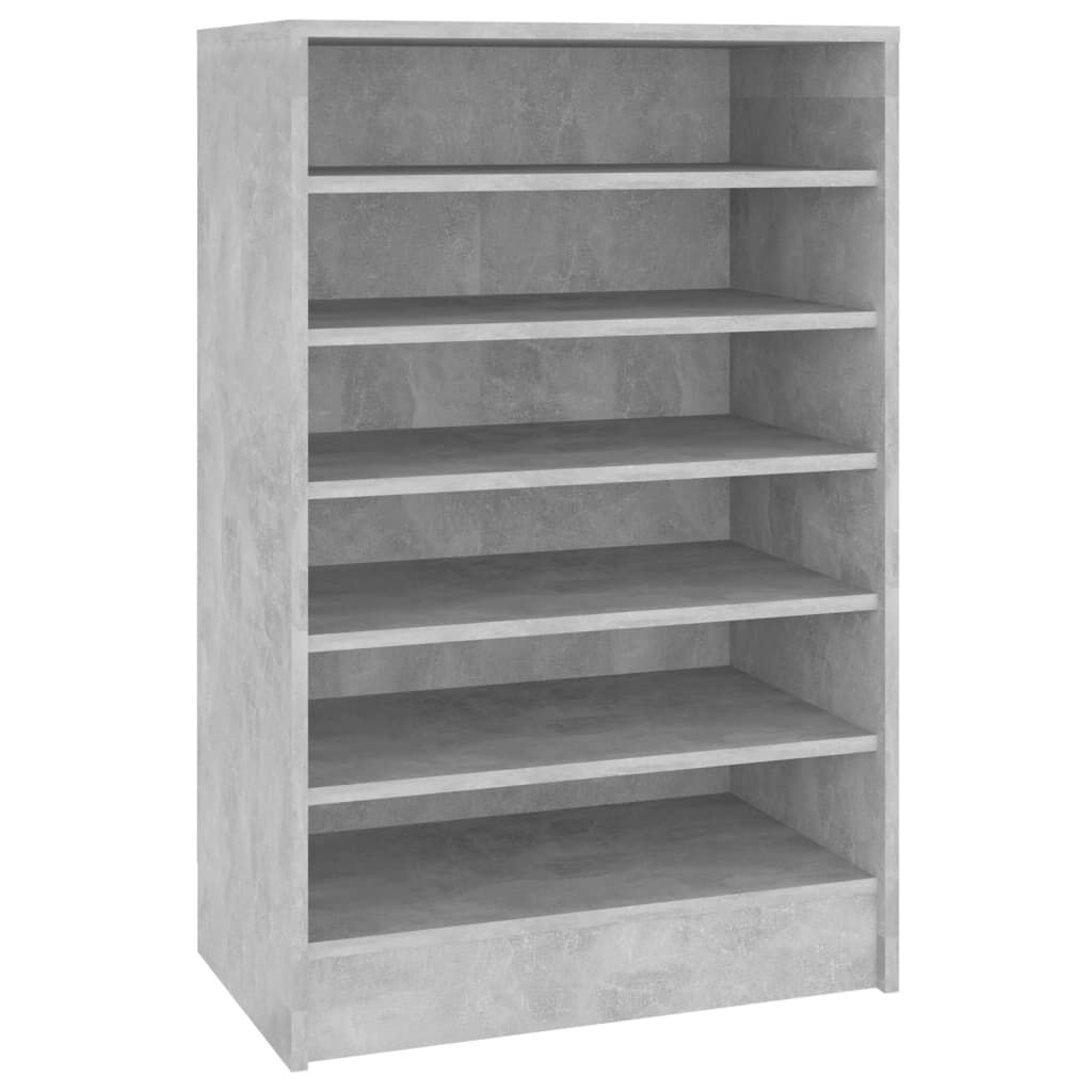 vidaXL Παπουτσοθήκη Γκρι Σκυροδέματος 60 x 35 x 92 εκ. από Επεξ. Ξύλο