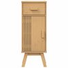 vidaXL Ντουλάπι Μπάνιου Olden Καφέ 35 x 30 x 90 cm Μασίφ ξύλο πεύκου