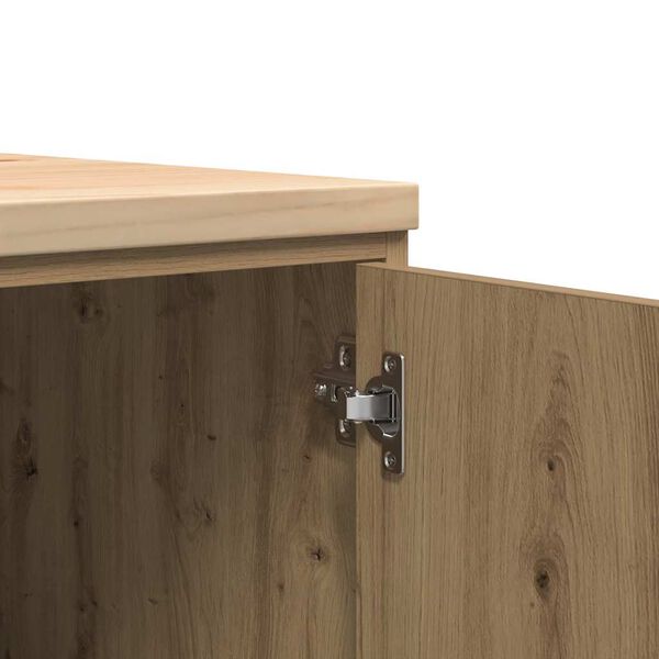 vidaXL ντουλάπι αποθήκευσης γκαράζ 60x51x85 εκ μασίφ ξύλο πεύκο