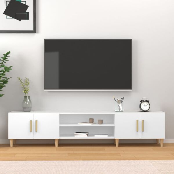 vidaXL Έπιπλο Τηλεόρασης Λευκό 180x31,5x40 εκ. από Τεχνητό Ξύλο