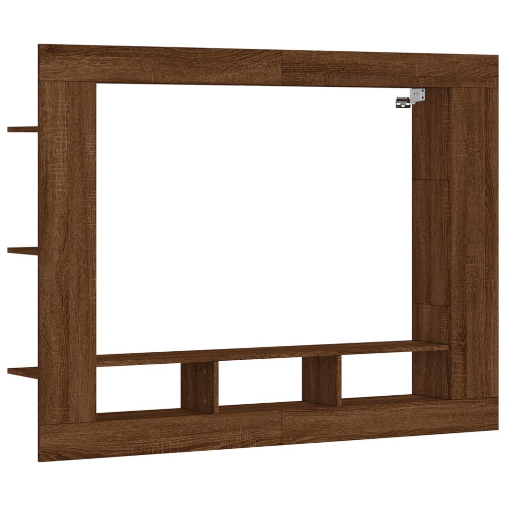 vidaXL Έπιπλο Τηλεόρασης Καφέ Δρυς 152x22x113 εκ. Επεξ. Ξύλο