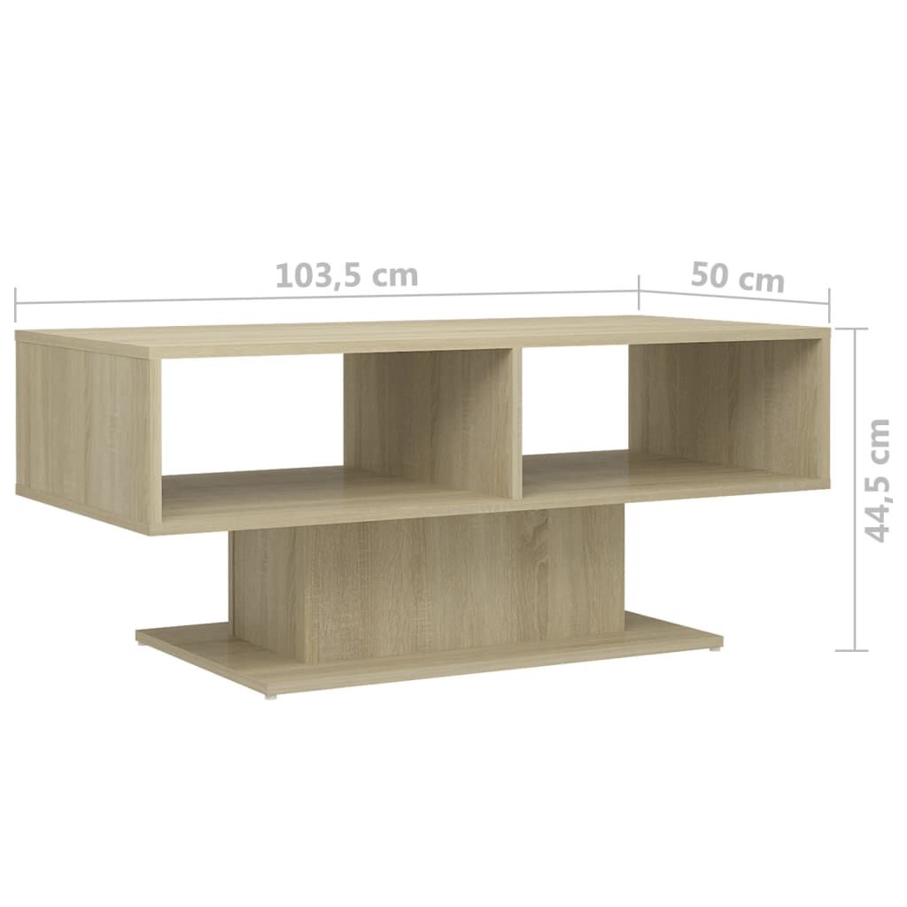 vidaXL Τραπεζάκι Σαλονιού Sonoma Δρυς 103,5x50x44,5 εκ. Επεξ. Ξύλο