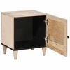 vidaXL Κομοδίνο Μπεζ 40 x 33 x 46 εκ. Μασίφ ξύλο μάνγκο