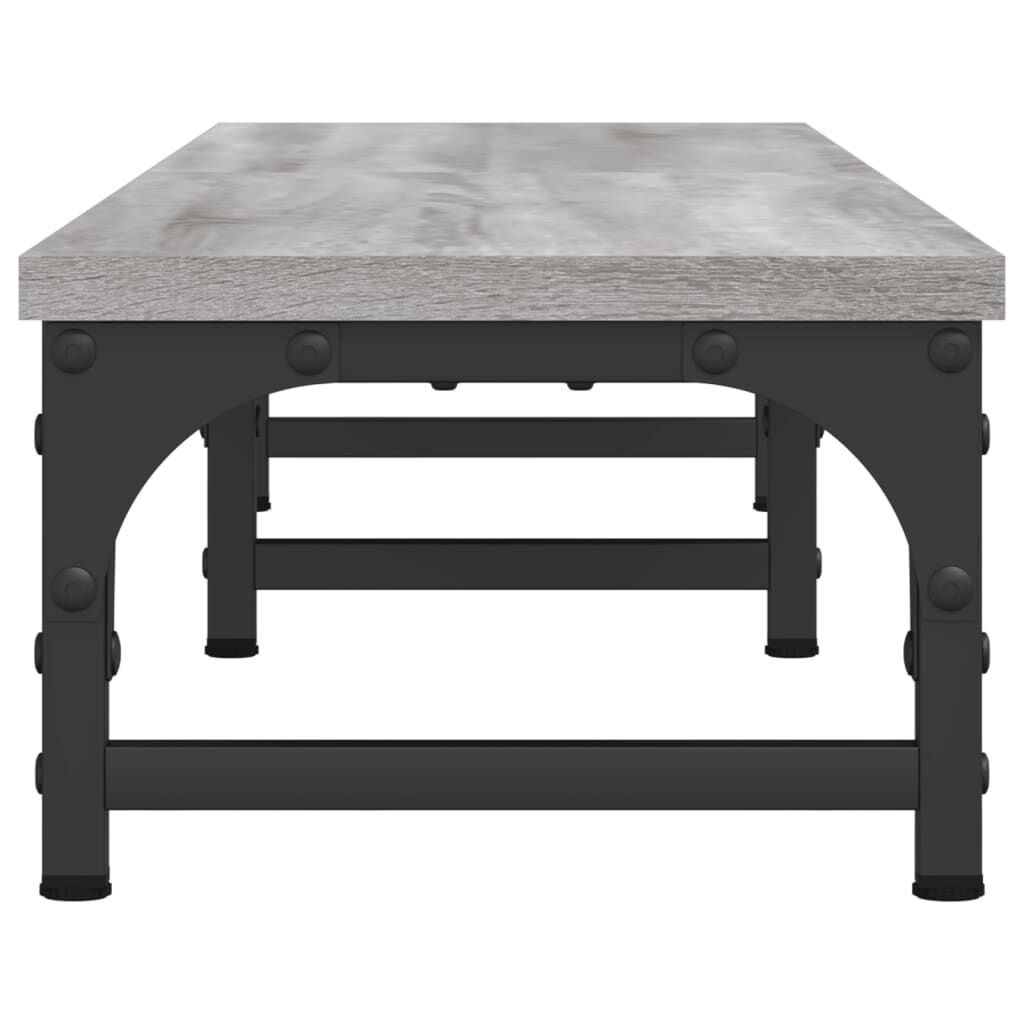 vidaXL Βάση Οθόνης Γκρι Sonoma 105x23x15,5 εκ. από Επεξεργασμένο Ξύλο
