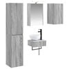 vidaXL &Sigma;&epsilon;&tau; &Epsilon;&pi;ί&pi;&lambda;&omega;&nu; &Mu;&pi;ά&nu;&iota;&omicron;&upsilon; 5 pcs &Gamma;&kappa;&rho;&iota; Sonoma