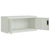 vidaXL Αρχειοθήκη Αν. Γκρι 90 x 40 x 220 εκ. Ατσάλινη