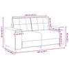 vidaXL Σετ Καναπέ με μαξιλάρι 2 pcs Γκρι 221 x 78 x 80 εκ Ύφασμα