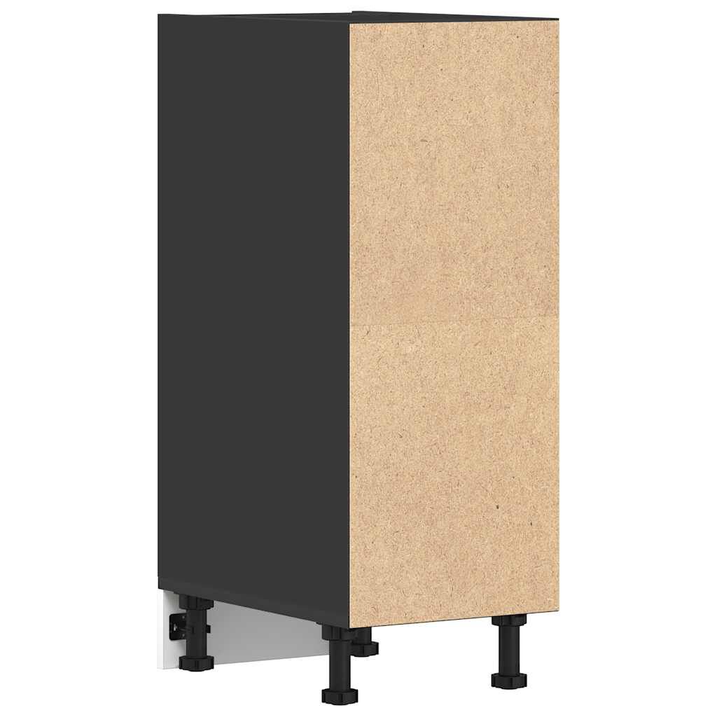 vidaXL Ντουλάπι Δαπέδου Riga Μαύρο 30x44,5x81,5 εκ. Μοριοσανίδα