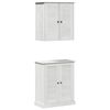 vidaXL Σετ Επίπλων Μπάνιου με ράφι 2 pcs Καφέ 67.5 x 34 x 80 εκ.