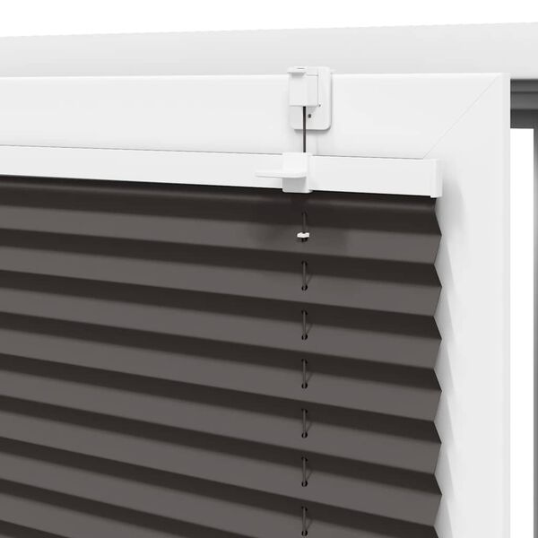 vidaXL Πλισέ περσίδα Μαύρο 95x200 cm Πλάτος υφάσματος 94,4 cm