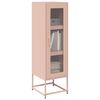 vidaXL Highboard Ροζ 36x39x123 cm Ατσάλι ψυχρής έλασης