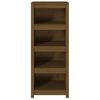 vidaXL Βιβλιοθήκη Μελί 50x35x125,5 εκ. από Μασίφ Ξύλο Πεύκου