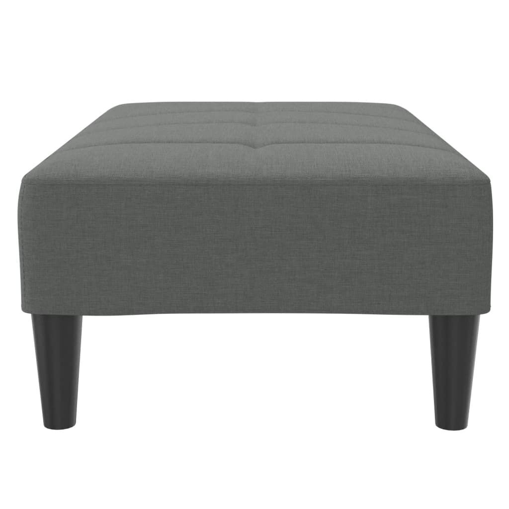 vidaXL Υποπόδιο Σκούρο Γκρι 77x55x31 εκ. Υφασμάτινο