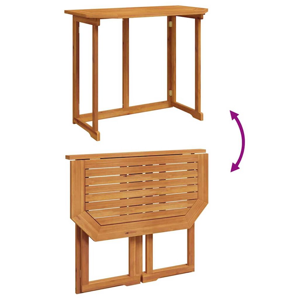vidaXL Σετ Παγκάκι Κήπου 4 pcs Καφέ Μασίφ ξύλο ακακίας