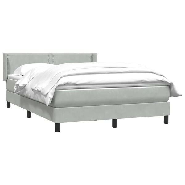 vidaXL &Kappa;&rho;&epsilon;&beta;ά&tau;&iota; Boxspring &mu;&epsilon; &Sigma;&tau;&rho;ώ&mu;&alpha; &Alpha;&nu;&omicron;&iota;&chi;&tau;ό &Gamma;&kappa;&rho;&iota; 160x220 &epsilon;&kappa;. &Beta;&epsilon;&lambda;&omicron;ύ&delta;&iota;&nu;&omicron;