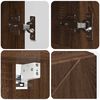 vidaXL Σετ Επίπλων Μπάνιου Επιτοίχιο 4 pcs Καφέ δρυς 61 x 35 x 64 εκ.