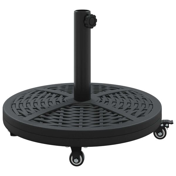 vidaXL Βάση Ομπρέλας Με Ρόδες Για Πόλους Ø38-48 mm 13 kg Στρογγυλή