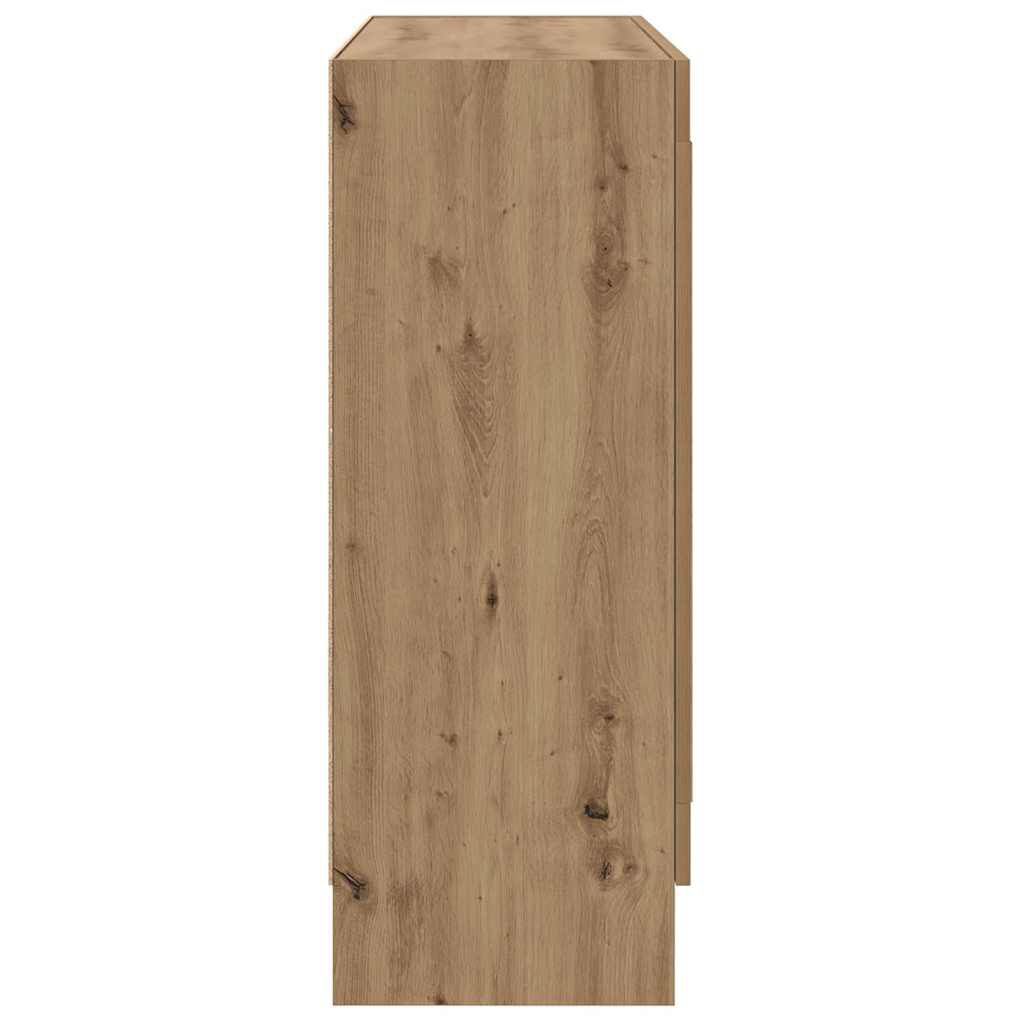 vidaXL Βιβλιοθήκη Artisan Δρυς 82,5x30,5x80 εκ. Επεξεργασμένο Ξύλο