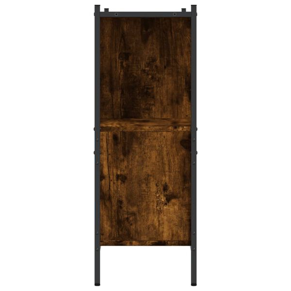 vidaXL Βιβλιοθήκη Καπνιστή Δρυς 102x28x77,5 εκ. από Επεξεργασμένο Ξύλο
