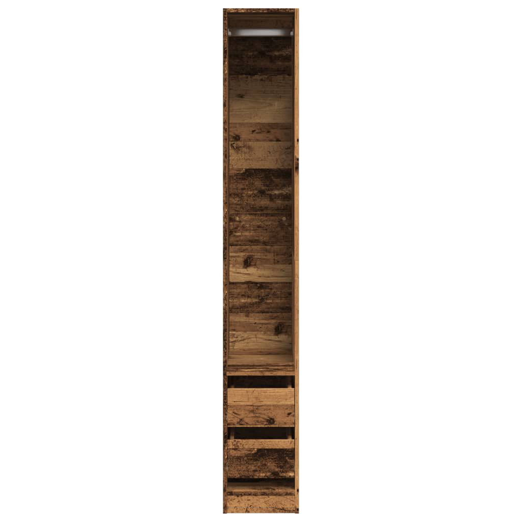 vidaXL Ντουλάπα Όψη Παλαιού Ξύλου 30x50x200 εκ. από Επεξεργασμένο Ξύλο