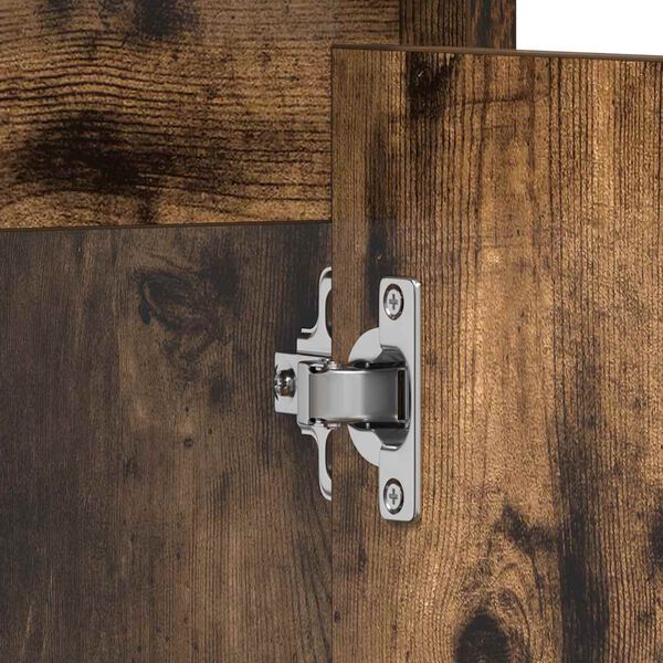 vidaXL Ντουλάπι Μπάνιου Καπνιστή Δρυς 60x33x61 εκ. Επεξεργασμένο Ξύλο