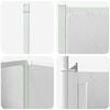 Διαχωριστικό Μπάνιου Επιτοίχιο Σχήμα L 70x120x137εκ 4 Πτυσσόμενα Πάνελ