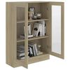 vidaXL Βιτρίνα Χρώμα Sonoma Δρυς 82,5 x 30,5 x 115 εκ. Επεξ. Ξύλο