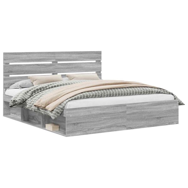 vidaXL &Sigma;&kappa;&epsilon;&lambda;&epsilon;&tau;ό&sigmaf; &Kappa;&rho;&epsilon;&beta;&alpha;&tau;&iota;&omicron;ύ &mu;&epsilon; &kappa;&epsilon;&phi;&alpha;&lambda;ά&rho;&iota; &Gamma;&kappa;&rho;ί&zeta;&omicron; &Sigma;&omicron;&nu;&omicron;&mu;&alpha; 200 x 200 cm